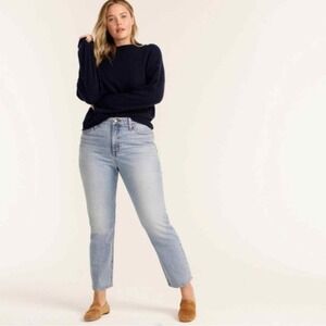 J. Crew High Rise 90s Classic Straight Jean in Scuttle Wash‎ BA658 Size 31 Tall